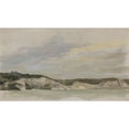 thumbnail image 2 of William de Goumois 24x15 Black Ornate Framed Double Matted Museum Art Print Titled: English Coast in Grey, 2 of 5