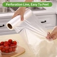 "FungLam 12""X16"" Clear Plastic Produce Bags on Roll, Storage for Food
