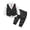 Black, variant on Toddler Boy Casual Clothing Set Long Sleeved Lapel Shirt Top Vest Jacket Overalls Three Piece Suit Set Size 2-3T ,Black