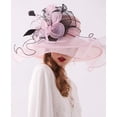 thumbnail image 6 of Women Organza Fascinator Hat Floral Tea Party Wedding Hat, 6 of 6