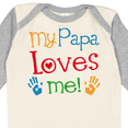 thumbnail image 4 of Inktastic My Papa Loves Me Boys or Girls Long Sleeve Baby Bodysuit, 4 of 5