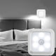thumbnail image 5 of Toystoory Luz LED portátil, luz nocturna inteligente con detección de movimiento humano, mesita de noche Iluminación y accesorios Luz blanca de concha blanca cuadrada, 5 of 6