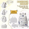 thumbnail image 2 of Soda Candy School Backpack Set with Lunch Bag Pencil Pouch Lightweight Water Resistant Bookbag for Kids Girls Boys, Pink, 2 of 6