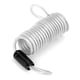 thumbnail image 2 of Cerradura antirrobo de alambre de acero, cerradura de alambre de resorte de seguridad para equipaje, casco de bicicleta, 2 of 9