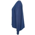 thumbnail image 3 of Green Tea Soft and Yummy Pullover Top in Denim, XX-Large, 3 of 3