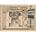 thumbnail image 2 of A.W.B. Lincoln 18x14 Gold Ornate Wood Frame and Double Matted Museum Art Print Titled - Keep Your Eye on Godey's (1893), 2 of 4