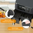 thumbnail image 2 of Air Fryer Grill Pan for Ninja Foodi DZ401 DZ550 10QT DualZone Air Fryers, Replacement Air Fryer Grill Plate Tray with Rubber Bumpers, 2 of 7