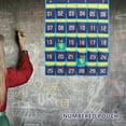 thumbnail image 3 of Miangastore 1 Ensemble de Tableaux de Poche Numérotés Bleus pour Rangement de Téléphone en Classe 82.7x26x0.4in Fer à Repasser, 3 of 9