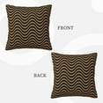 thumbnail image 3 of ZICANCN Wave Pattern WavyBlack Decorative Throw Pillow Covers, Bed Couch Sofa Decorative Knit Pillow Covers for Living Room Farmhouse 16"x16", 3 of 8