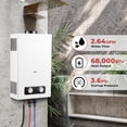 thumbnail image 4 of 2.64 GPM Tankless Propane Portable Water Heater Outdoor with Overheating Protection for Camping, 4 of 5