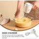 thumbnail image 3 of Electric Mixer Stainless Steel Whisk Rechargeable Kitchen Hand Mixer Stirrer for Easy Whipping of Egg Cream Mixing Biscuit Cakes, 3 of 5