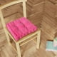 thumbnail image 5 of Cojines para silla, cojín de grano de maíz, cojín grueso hecho a mano, cojín de tatami, cojín de pana para asiento de silla, 5 of 6
