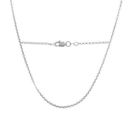- PORI Jewelers Italian Sterling Silver Rolo Chain Necklace, 24