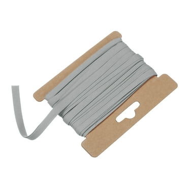 Uxcell Double Fold Bias Tape 1/4 Inch 6 Yards Cotton Bias Binding Tape Bulk for Sewing Gray