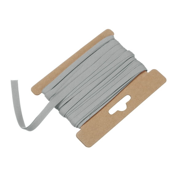 Uxcell Double Fold Bias Tape 1/4 Inch 6 Yards Cotton Bias Binding Tape Bulk for Sewing Gray