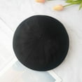 thumbnail image 4 of CoCopeanut Topi Baret Musim Gugur Wanita Baret Felt Gaya Inggris Mode Anak Perempuan Topi Baret Wanita Warna Solid Topi Musim Dingin Tebal Topi Wanita, 4 of 6