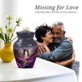 thumbnail image 7 of Petunia Keepsake Cremation Urn For Ashes Women - Small Funeral Urns For Male - Grey Mini Urn For Adult Female - Purple Urns For Human Ashes Female -3 Inch, 7 of 7