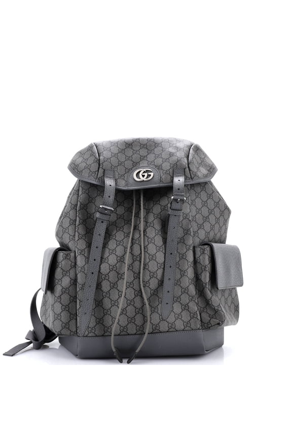 Pre-Owned Ophidia Flap Backpack GG Coated Canvas Medium By Rebag