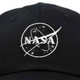 thumbnail image 2 of DALIX NASA White Meatball Infant Hat Baseball Cap Girls Boys in Black, 2 of 5