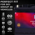 thumbnail image 6 of MM-H8 Start and Stop Car BCI Group 49 12V 95Ah, 160RC, 900 CCA Rechargeable AGM Car Battery, 6 of 15