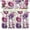 Purple Rose, variant on Spring Blue Floral French Country Valance | 54" x 18" Rod Pocket Kitchen Curtains | Short Panels | Romantic Window Treatment for Bedroom, Living Room