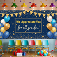 thumbnail image 7 of Decorative Design Appreciation Banner Colorful Balloons Star Theme Thank You for Office Party Team Event Employee Recognition, 7 of 7