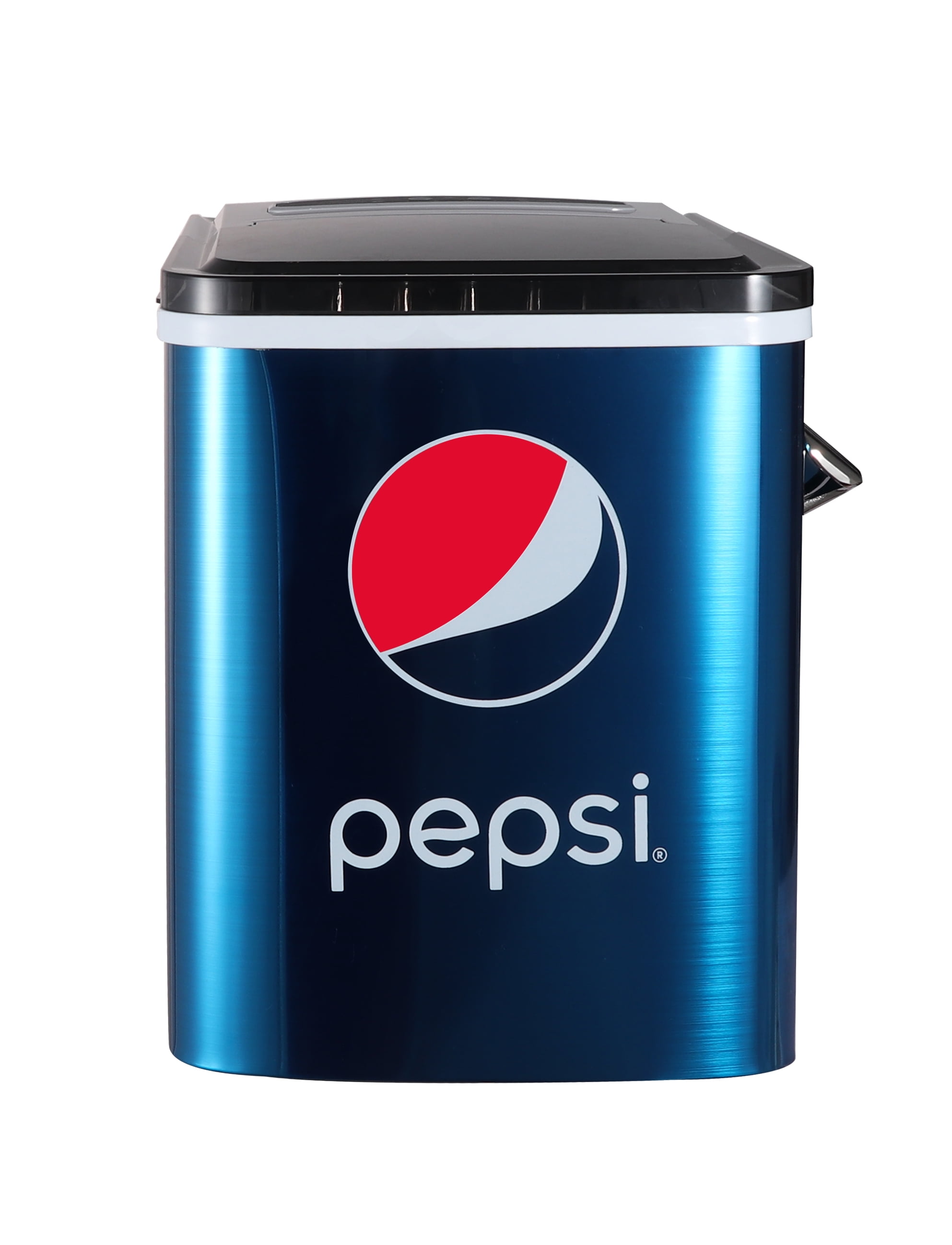 Pepsi 26 lbs. Ice Maker with Built-in Bottle Opener, Countertop Ice Machine with LED Display, Blue
