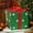 Green, variant on Lunxisen 1 Pcs Christmas Lighted Gift Boxes Decorations, Tinsel Present Box with Bowknot, Light Up Xmas Tree Skirt Ornament, Indoor Outdoor.