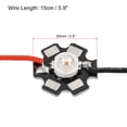 thumbnail image 2 of Uxcell 0.8" 350mA 1W Orange Light LED Chip Bulb COB Light Beads Copper Bracket 5 Pack, 2 of 5