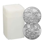Roll of 20 - 1 Troy oz Genghis Khan Design .999 Fine Silver Round