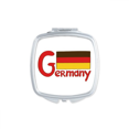 thumbnail image 1 of Drapeau National Germary Motif Rouge Miroir Carré Portable Compact Maquillage Double Face en Verre, 1 of 3