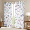 thumbnail image 2 of Feelyou Dreamy Butterfly Teens Blackout Curtains Set of 2 (52x84 Each), Kawaii Cartoon Animal Window Curtains, Cute Flower Floral Curtains and Drapes, Living Room Curtains Decor, 2 of 6