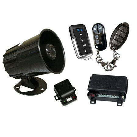 Omega Car Electronics K9MUNDIAL6 K-9 Car Alarm With Keyless Entry - Includes 3 Different Transmitter