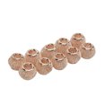 thumbnail image 4 of Perles 10 Pcs Perles Intercalaires Rondes en Maille Creuse Plaquées Or Perles Intercalaires DIY Fait Main pour Fabrication de Bijoux, 4 of 7