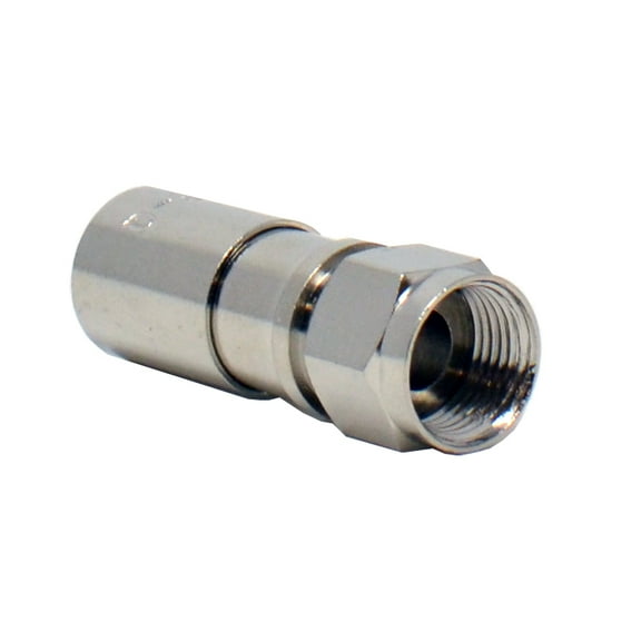 50pcs RG6 Quad Shield Coaxial F-Type Compression Connector