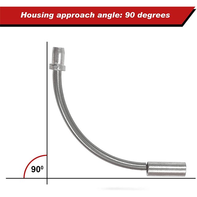 Bike V-brake Cable Portable Guide Pipe 90 °Bend Rubber Sleeves Replacement Part Bicycle Professional Protector Hose Maintenance