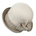 thumbnail image 2 of Women's Textured Knit Bucket Hat Autumn Winter Warm Casual Small Brim Design, 2 of 4