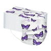 ICQOVD Childrens Purple Butterfly Disposable Face Masks 3Ply Mask 100Pcs