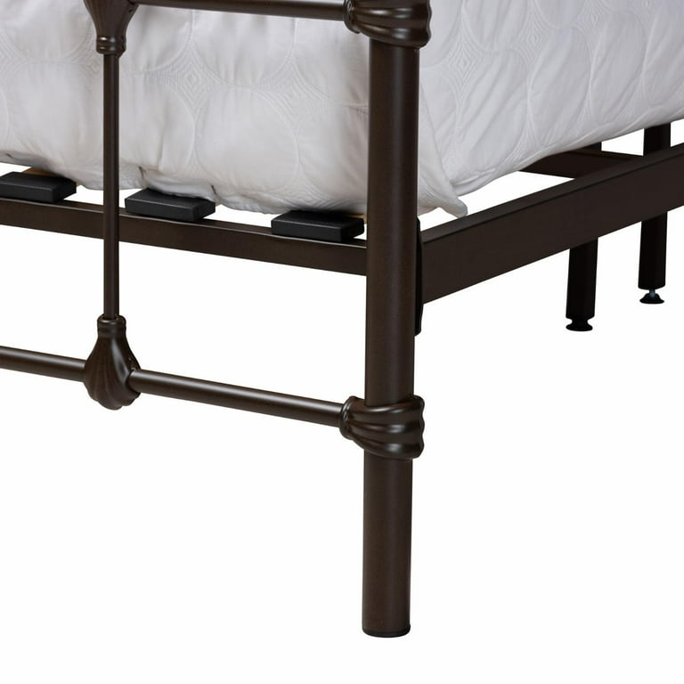 Baxton studio mandy vintage industrial metal on sale platform bed