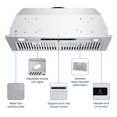 thumbnail image 6 of Aobosi 30" Range Hood, 900 CFM Under Cabinet Vent Hood, Stainless Steel Exhaust Fan with Gesture & Remote Control, Time Setting, LED Lights, 6 of 12