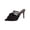 Black, variant on Ruffle Accent Mule Heels For Women Pointed Toe Slip On Comfortable Party Footwear
