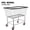 Silver, variant on Extra-Large Wire Laundry Basket Cart - 2.5 Bushel, 21''x27''x27.5'', Steel Frame with Chrome Finish & 4-Inch Swivel Casters