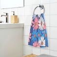 thumbnail image 3 of Yayeee 100% Cotton Hand Towels for Bathroom 16" x 28" Soft Absorbent Kitchen Towel, Pink Flowers Pattern, 3 of 7