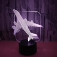 thumbnail image 4 of Luz de noche de avión 3D Prensa Lámpara de escritorio de avión a reacción Lámpara de ilusión LED Lámpara de noche Juguete genial, 4 of 5