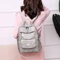 thumbnail image 2 of Ecetana Women Backpack Purse PU Leather Designer Anti-theft Travel Backpack Fashion Shoulder Handbag, 2 of 6
