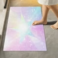 thumbnail image 4 of 2 Piece Soft Bathroom Rug Set Rainbow Gradient Stars Bath Mat and U-Shaped Toilet Contour Rug (16"x24"+20"x24"), 4 of 6