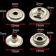 thumbnail image 4 of 50 Set Leather Snap Fasteners Kit 15mm Metal Button Snaps Press Studs With 3setter Tools Leather Snaps For Clothes Jackets, 4 of 5