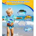 thumbnail image 3 of MoKo Kid Swim Vest for 13-30lbs/30-70lbs, Water Wing Arm Floaties Swimming Training Equipment, Blue Shark, 3 of 7