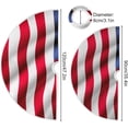 thumbnail image 3 of FMSHPON American Flag Tree Skirt Independence Day Xmas Christmas Tree Skirt Stand Mat for Holiday Party Decoration Indoor Outdoor 36 inches, 3 of 6