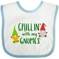 thumbnail image 3 of Inktastic Chillin' with My Gnomes Boys or Girls Baby Bib, 3 of 4